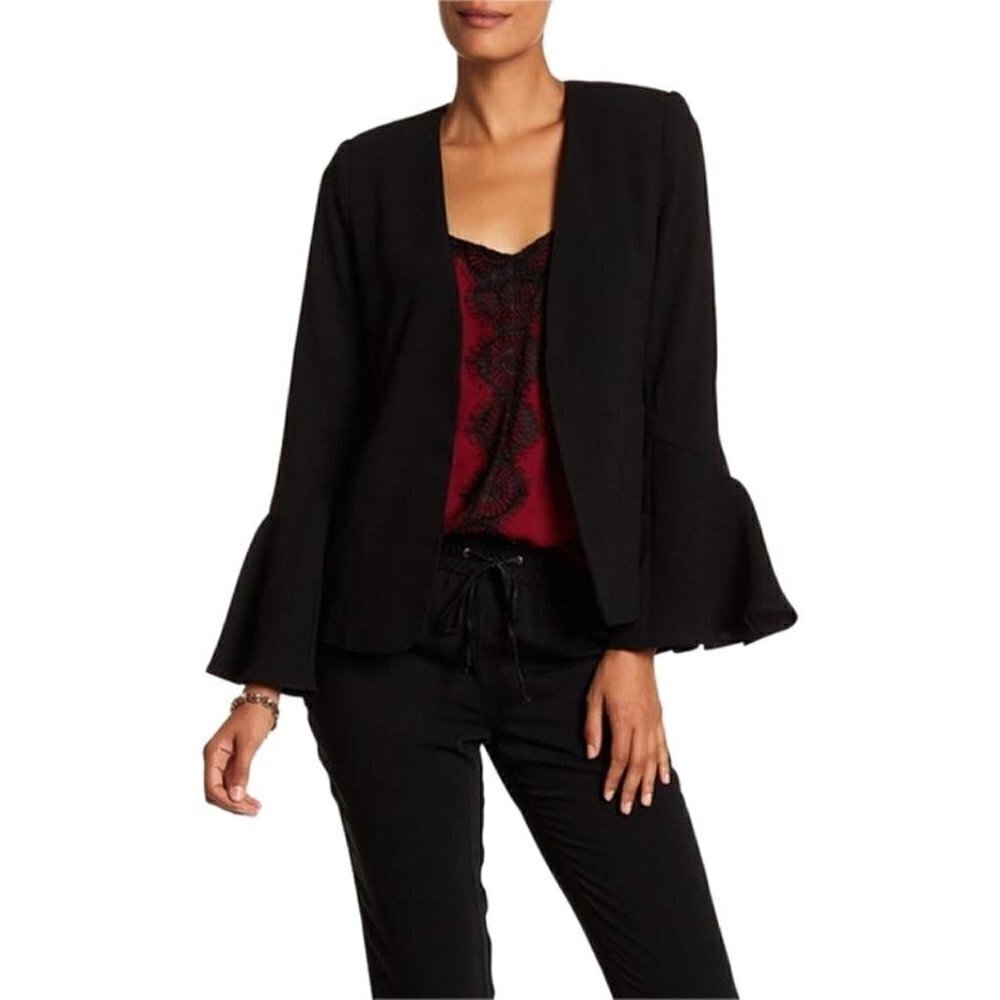 💕HARLOWE & GRAHAM💕 Ruffle Bell Sleeve Blazer